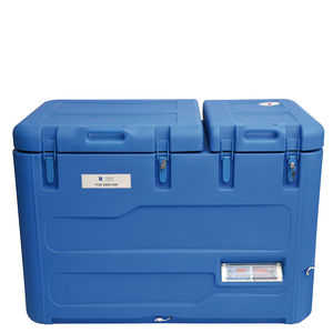 vaccine refrigerator / chest / with ice pack backup / solar-powered