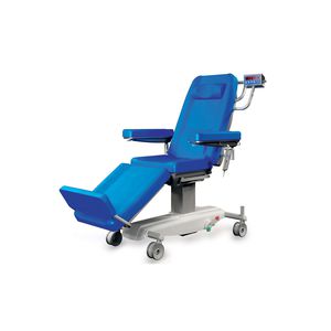 electric hemodialysis chair / 3-section / height-adjustable / on casters