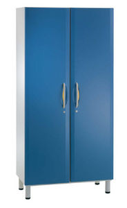 storage cabinet / patient room / 2-door / with clothes rack