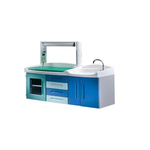 changing table / rectangular / with sink / with bath