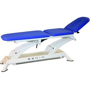 electric massage table / height-adjustable / 3-section