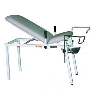 gynecological examination table / fixed-height / 2 sections