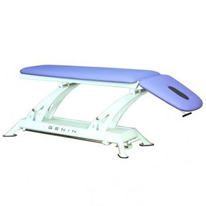 electric massage table / height-adjustable / 2-section