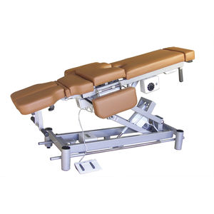electric chiropractic table / tilting / height-adjustable / 5-section