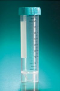 microbiology test tube / cone-bottom / polypropylene / sterile