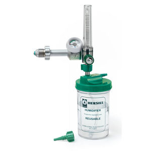 oxygen flow meter / with humidifier / with pressure regulator / variable-area