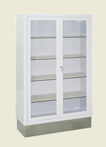 storage cabinet / hospital / with shelf / 2-door