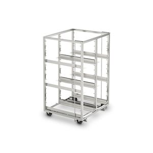 modular shelving unit / stainless steel