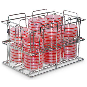Petri dish laboratory rack