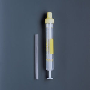 urine collection tube / cylindrical / disposable