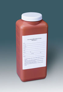 urine sample container / polyethylene / with screw cap
