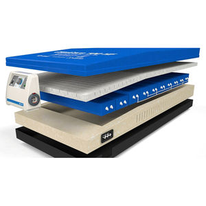 hospital bed mattress / foam / anti-decubitus / multi-layer
