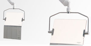 X-ray radiation shielding screen / ceiling-mounted