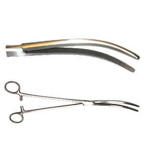 surgical forceps / hysterectomy / Pean / curved