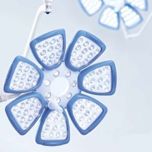 ceiling-mounted surgical light / LED / with control panel