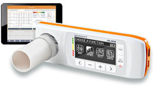 hand-held spirometer / Bluetooth / with pulse oximeter