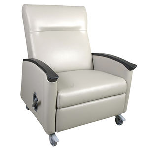 reclining patient chair / on casters / with legrest / bariatric
