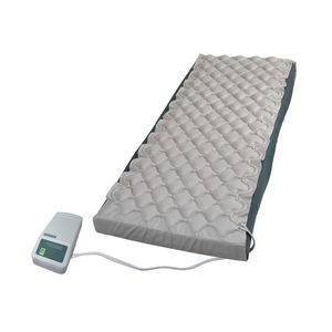 hospital bed mattress overlay / alternating pressure / with air pump / anti-decubitus