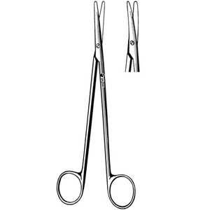 dissection scissors / Metzenbaum / human / straight