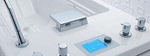 hydromassage bathtub with chromotherapy lamps