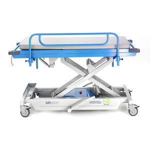 transport stretcher trolley / manual / height-adjustable / pediatric