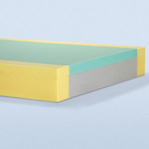 hospital bed mattress / visco-elastic foam / multi-layer / anti-decubitus