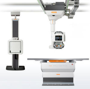 radiography system / digital / for multipurpose radiography / with ceiling-mounted telescopic tube stand