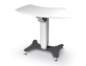 electric ophthalmic instrument table / on casters / height-adjustable