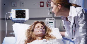 clinical patient monitor / capnography / oxygen / continuous