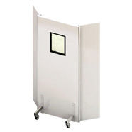 X-ray radiation shielding screen / mobile / with window