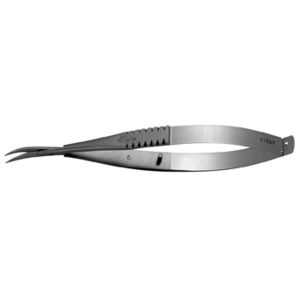 ophthalmic surgery micro scissors / human / curved