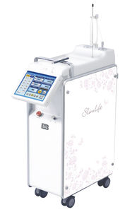 surgical laser / dental / Nd:YAG / trolley-mounted
