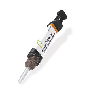 hybrid composite dental material / fluoride / for dental restorations / radio-opaque