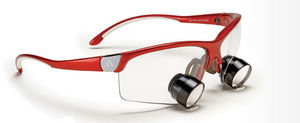 binocular loupe with frames