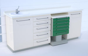 storage cabinet / for instruments / for dental clinics / operating room