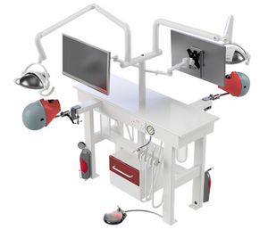 training simulator / dental care / workstation