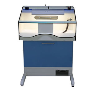 dental laboratory workstation with hood