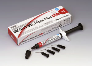 flowable composite dental material / for dental restorations / radio-opaque