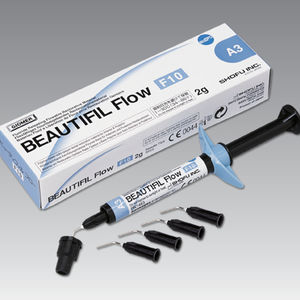 flowable composite dental material / for dental restorations / radio-opaque