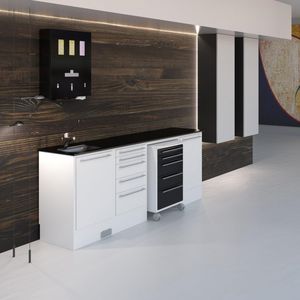 dental instrument cabinet / for dental clinics / with drawer / with door