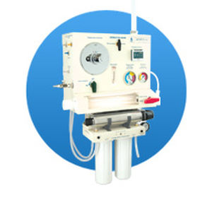 trolley-mounted colon hydrotherapy unit