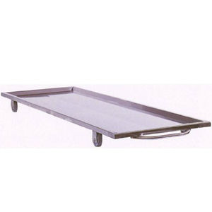 mortuary stretchers / on casters / stainless steel