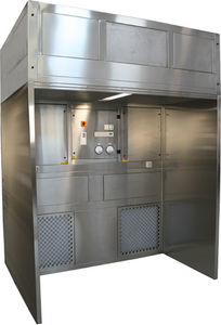 booth for the pharmaceutical industry / containment / walk-in / downflow
