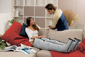 leg pressure therapy unit / arm pressure therapy unit / trolley-mounted / 4 independent cells