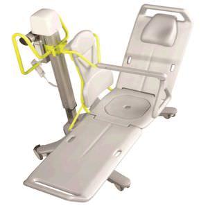 shower seat / with armrests / lifting