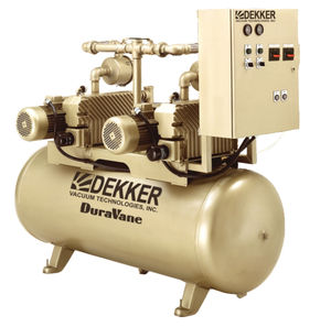 rotary vane vacuum pump / medical / lubricated
