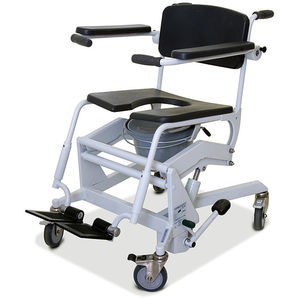 shower chair / on casters / with bucket