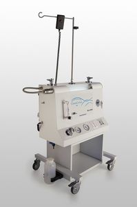 trolley-mounted colon hydrotherapy unit