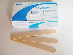 wooden tongue depressor