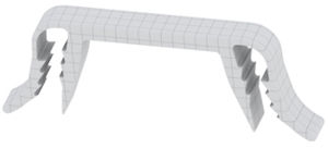 cervical vertebra bone staple / non-absorbable